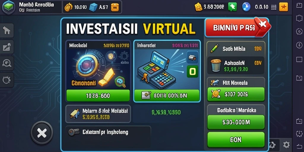 Tampilan gameplay dalam level yang menantang.
