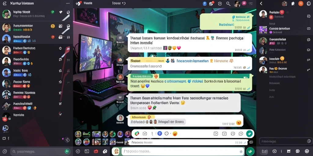 Fitur sosial untuk berinteraksi dengan pemain lain.